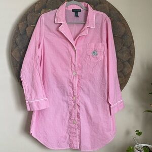 Lauren Ralph Lauren Gingham Sleep Shirt